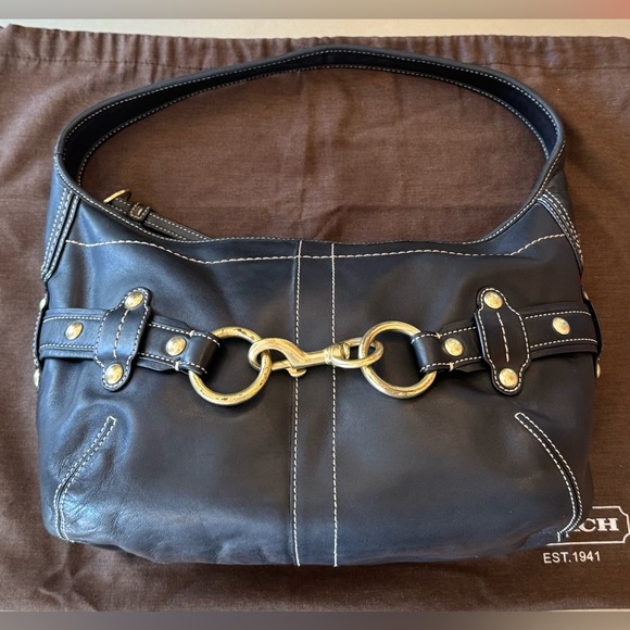 バッグ Coach Hampton Ergo Leather Hobo Bag Ltd. COACH The Coach Originals Hamptons 2005 Glovetanned Crescent Hobo